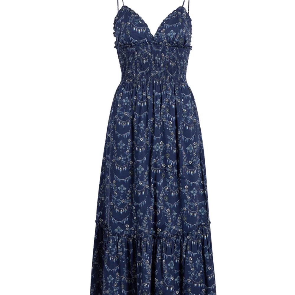 Hill House Home The Dottie Nap Dress Navy Charm Scallop in XL NWOT - Picture 3 of 6